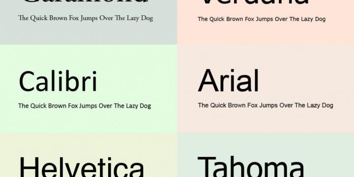 Top 10 phông chữ đẹp phổ biến trong thiết kế website