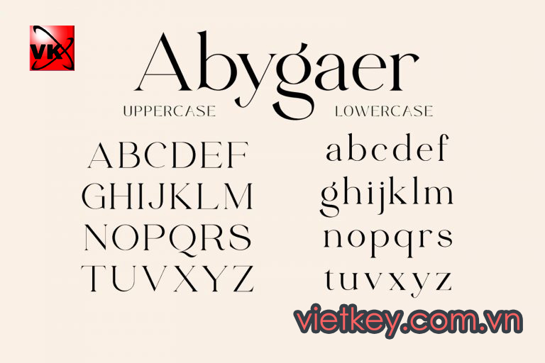 phông chữ Abygaer việt hóa