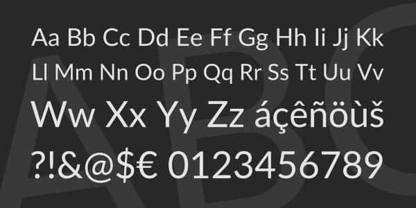 bảng chữ cái của font lato việt hóa