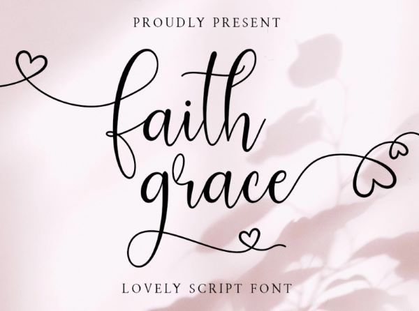 font faith grace đáng yêu
