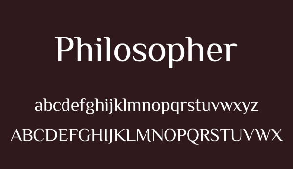 giới thiệu font philosopher việt hóa