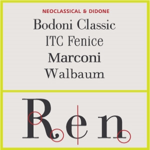 neo classical and didone font