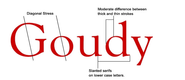 phân biệt các loại font old style