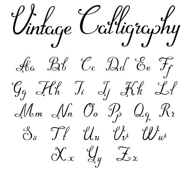 phân loại font calligraphic scipts