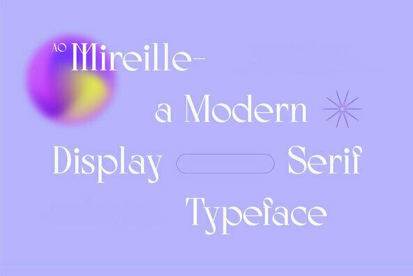 ao mireille display typeface