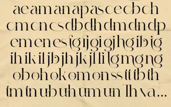 chữ ghép của font gangitem việt hóa