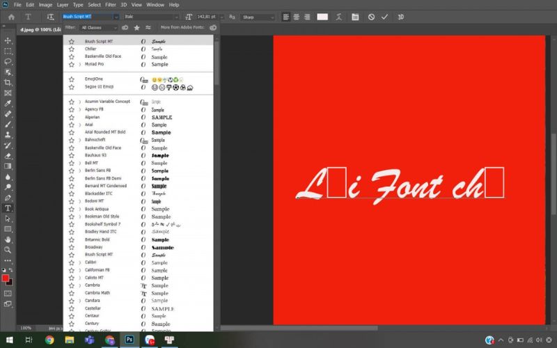 cách khắc phục lỗi font khi tải Photoshop CS6 Portable