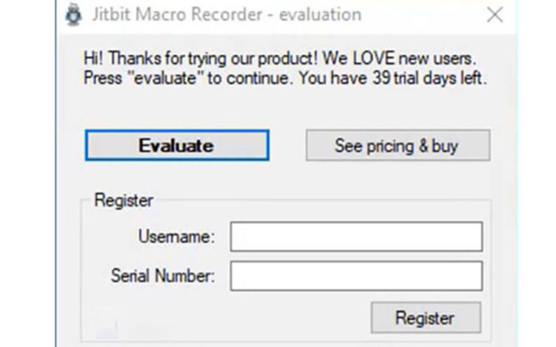 nhập Jitbit Macro Recorder Key