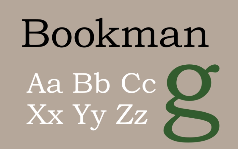 font chữ Bookman