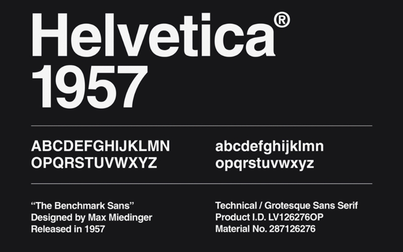 font chữ Helvetica