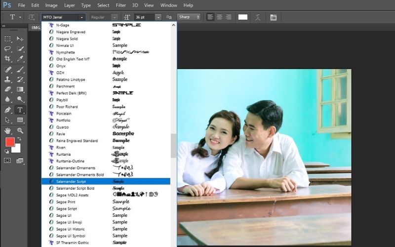 những lưu ý khi thêm font chữ vào photoshop