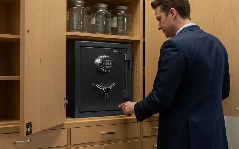 chọn vị trí két sắt an toàn